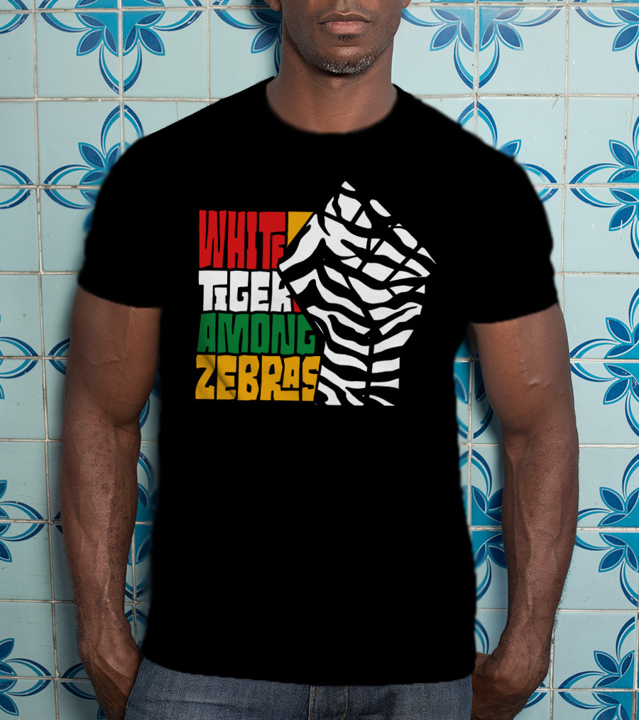 White Tiger Among Zebras Nick Shin Merciless Tiger T-Shirt
