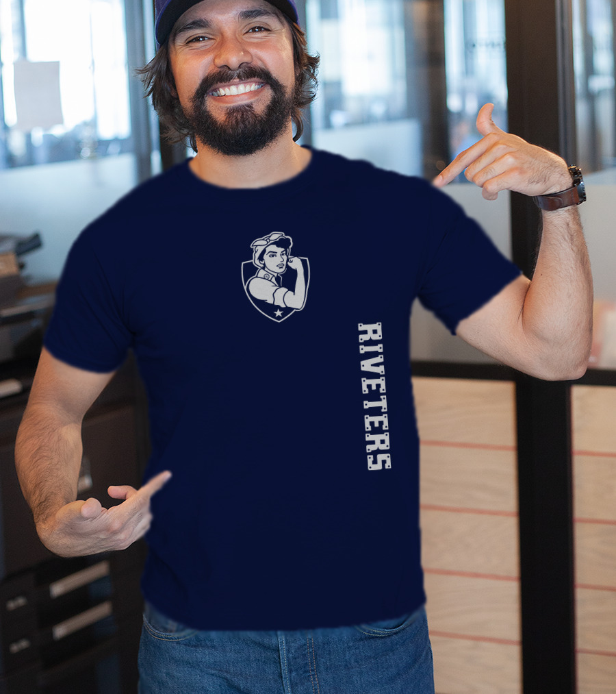Steel Stretch Riveters Rivetershockeyshop Rosie The Riveter T-Shirt