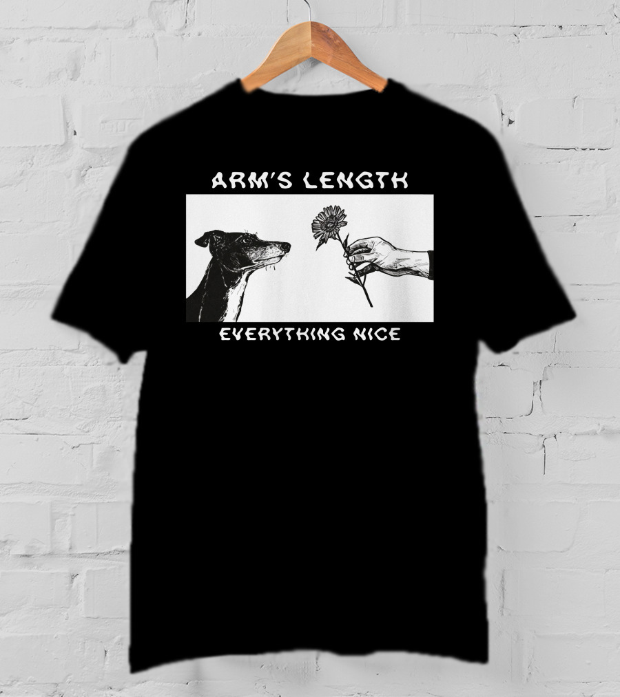 ARM'S LENGTH EVERYTHING NICE Dog And Flower T-Shirt