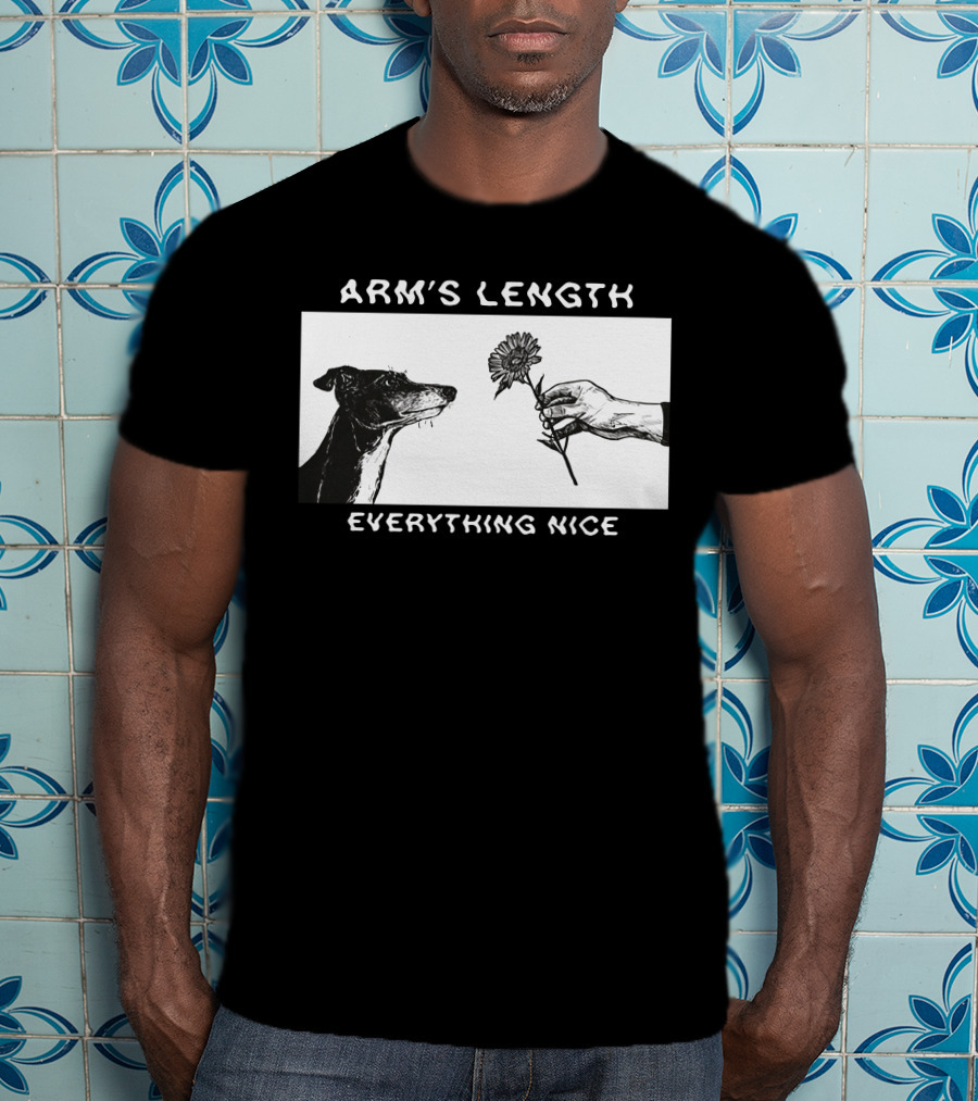 ARM'S LENGTH EVERYTHING NICE Dog And Flower T-Shirt