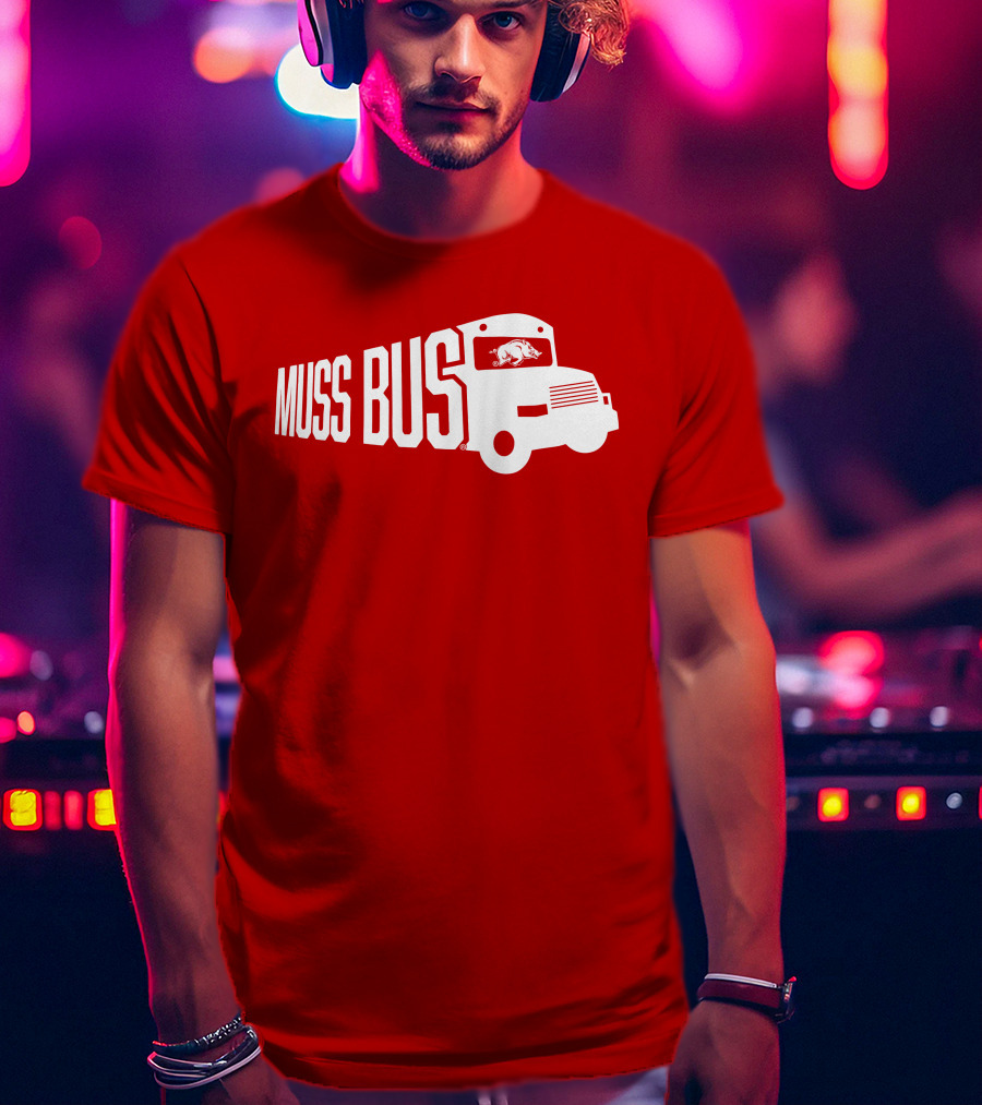 Muss Bus Eric Musselman Arkansas Razorbacks T-Shirt