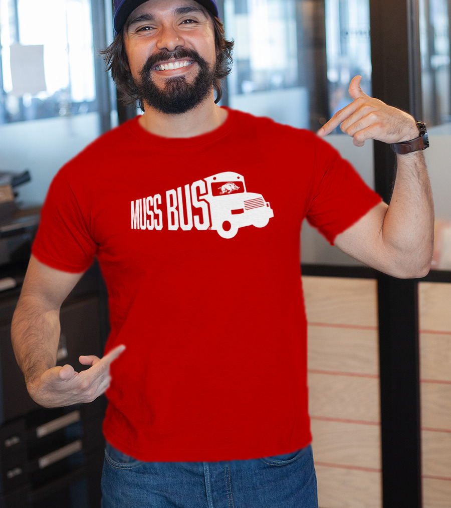 Muss Bus Eric Musselman Arkansas Razorbacks T-Shirt