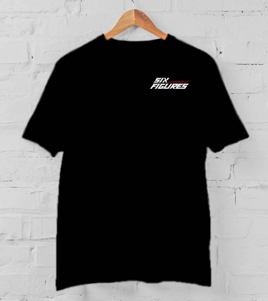 Six Figures Merch 6F Esports Stylized Text T-Shirt