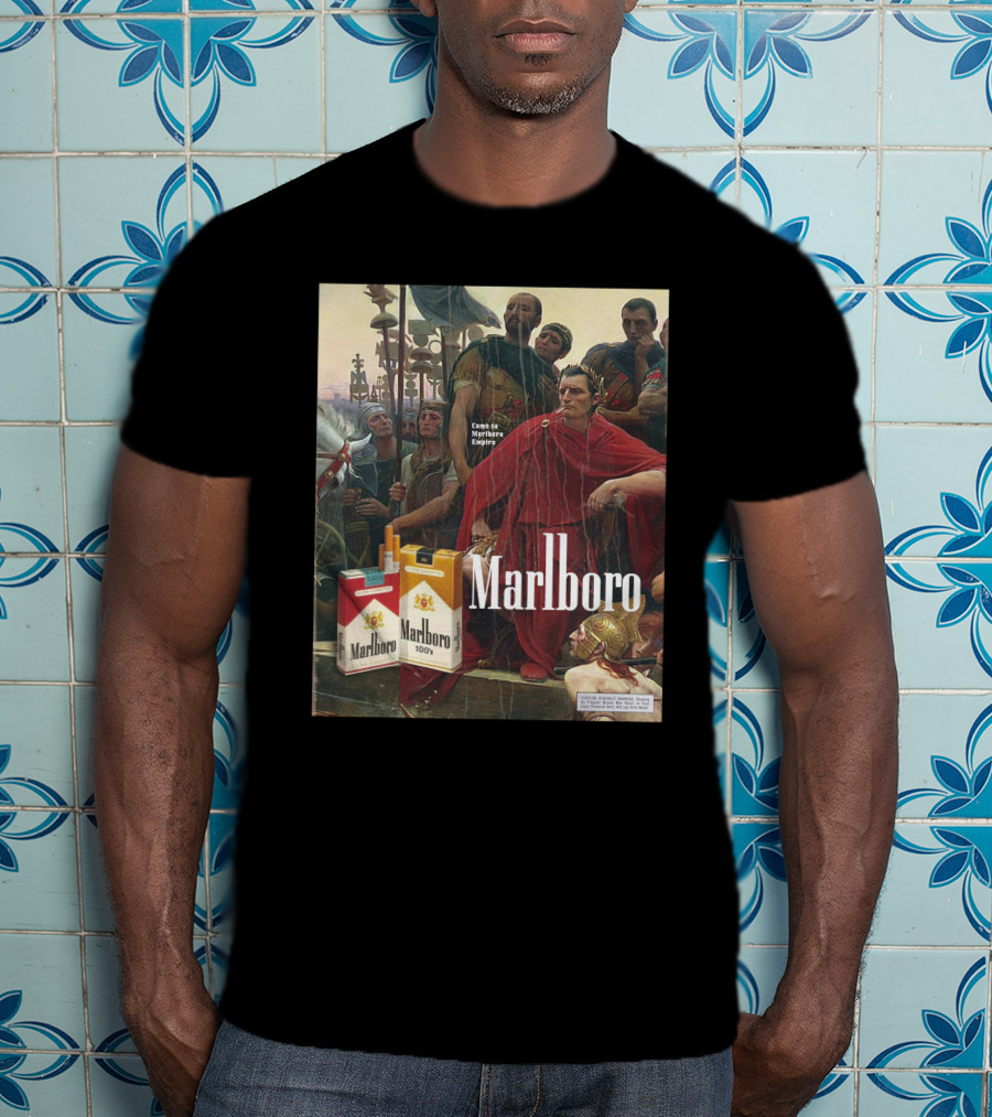 MarlboroManCo Come To Marlboro Empire Roman Soldiers Marlboro Packs T-Shirt