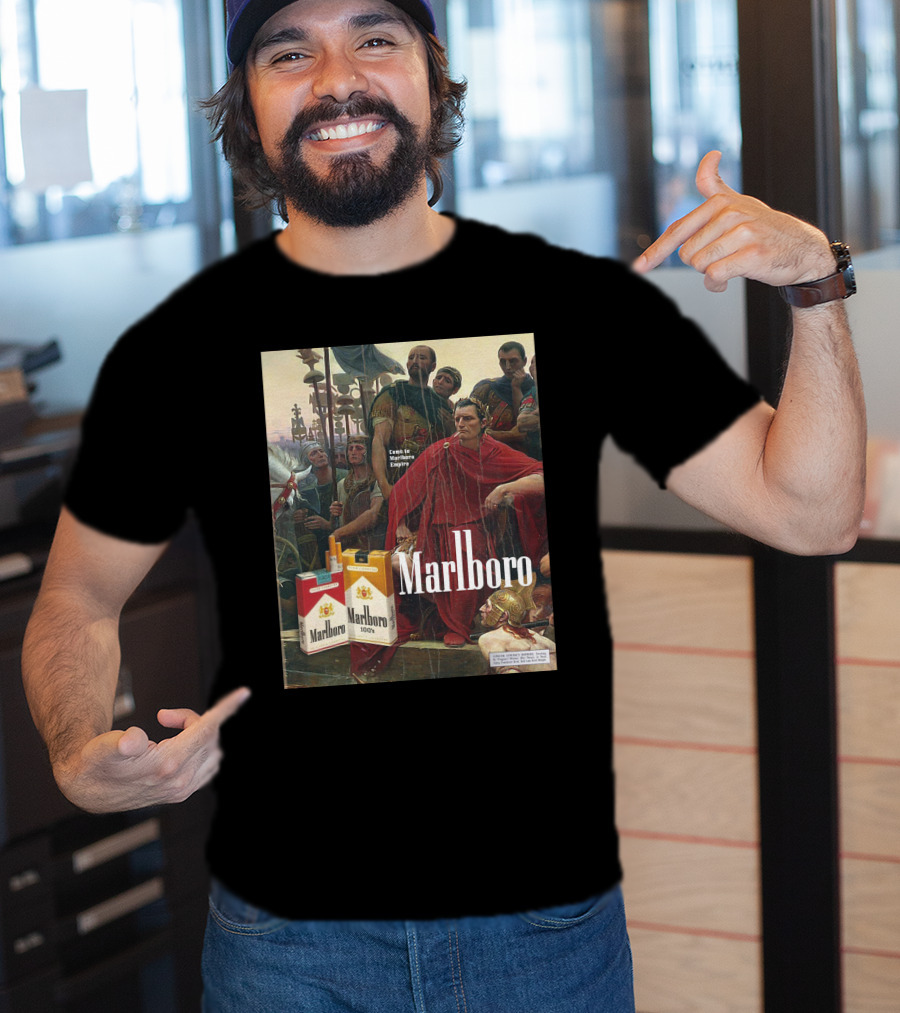 MarlboroManCo Come To Marlboro Empire Roman Soldiers Marlboro Packs T-Shirt