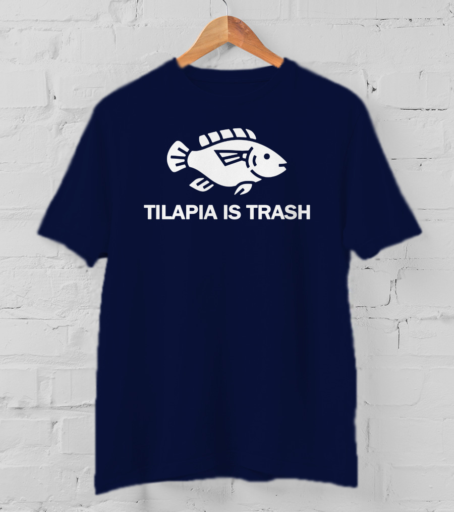 Soulp Merch Tilapia Is Trash Graphic Fish T-Shirt