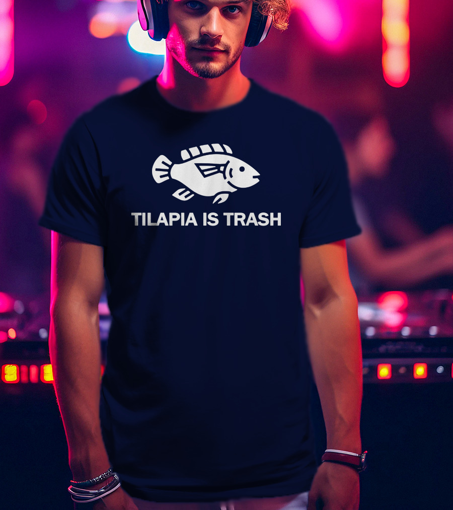 Soulp Merch Tilapia Is Trash Graphic Fish T-Shirt