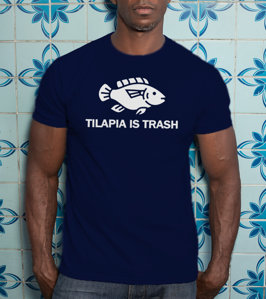 Soulp Merch Tilapia Is Trash Graphic Fish T-Shirt