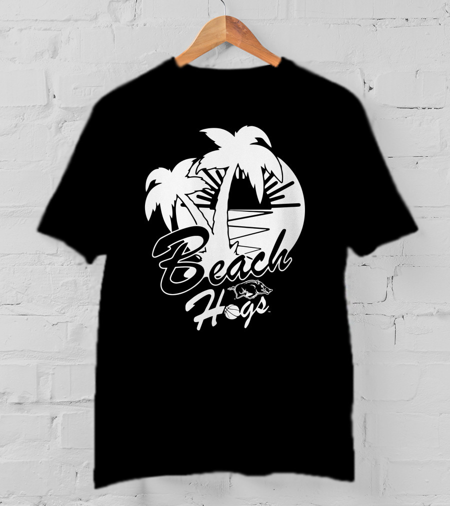 Eric Musselman Beach Hogs 15 Arkansas Razorback Men's Basketball Palm Trees @Razorbackmbb T-Shirt