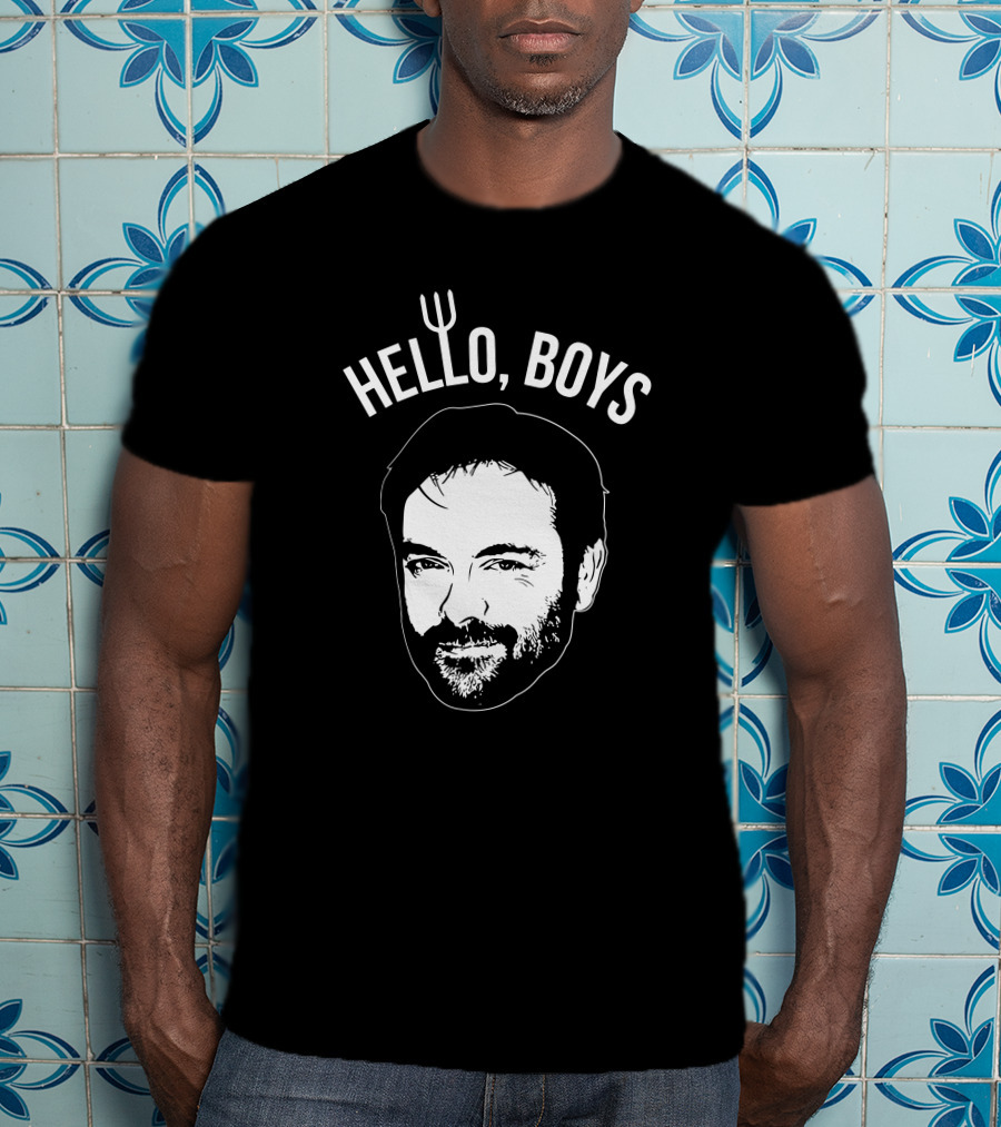Mark Sheppard Merch Hello Boys Crowley Face T-Shirt