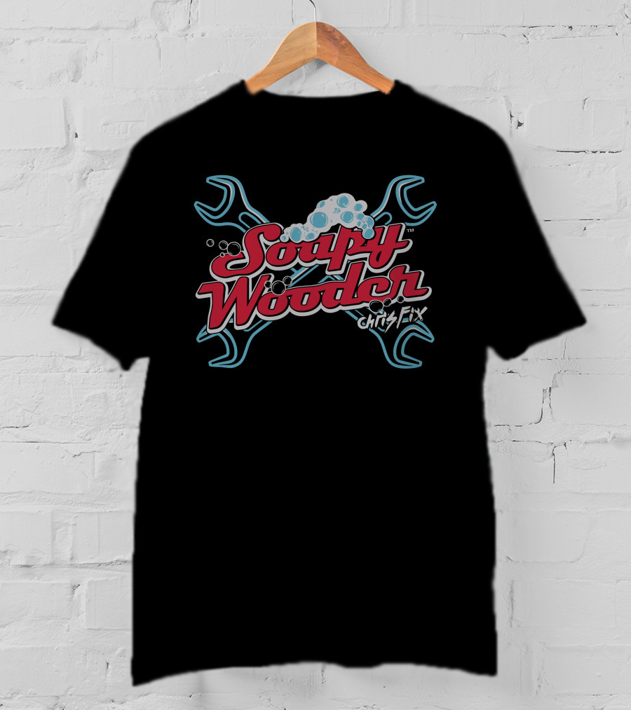Soapy Wooder Chris Fix Wrench Bubble T-Shirt