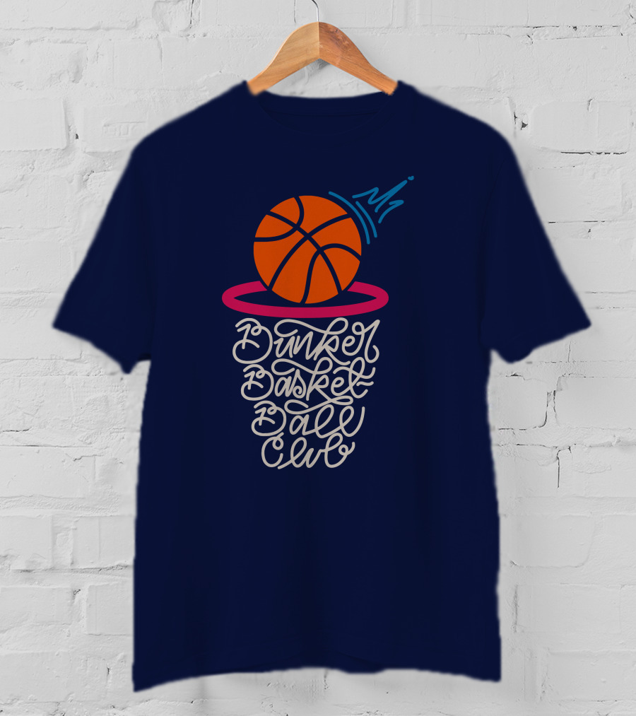 Bunker Branding Basketball Club Ball Net Script T-Shirt