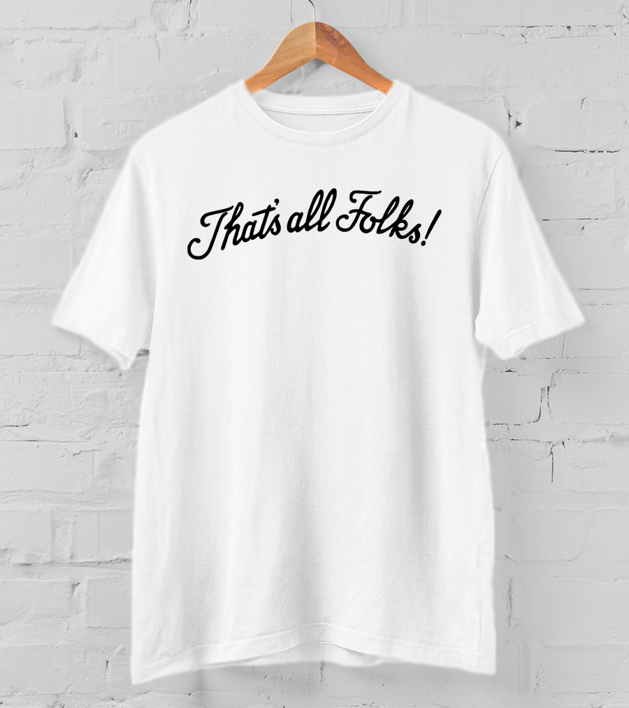 Jeff Asher That's All Folks Anthony Davis T-Shirt