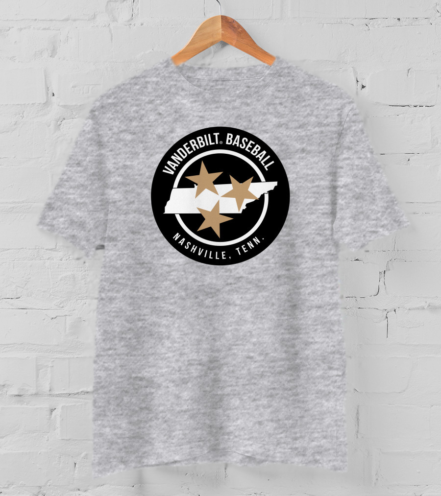 Vanderbilt Baseball Nashville Tenn Vucommodores Merch T-Shirt