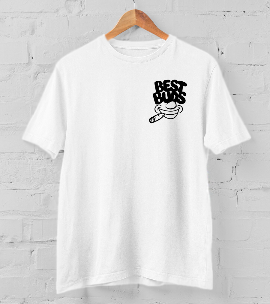Best Buds Merch Best Buds Smiling Face With Joint T-Shirt
