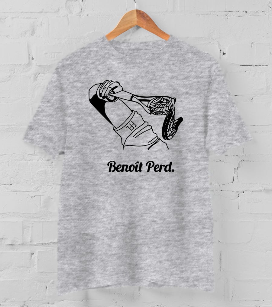 Benoît Perd Ffl Lose Merchandise Tennis Racket Image T-Shirt