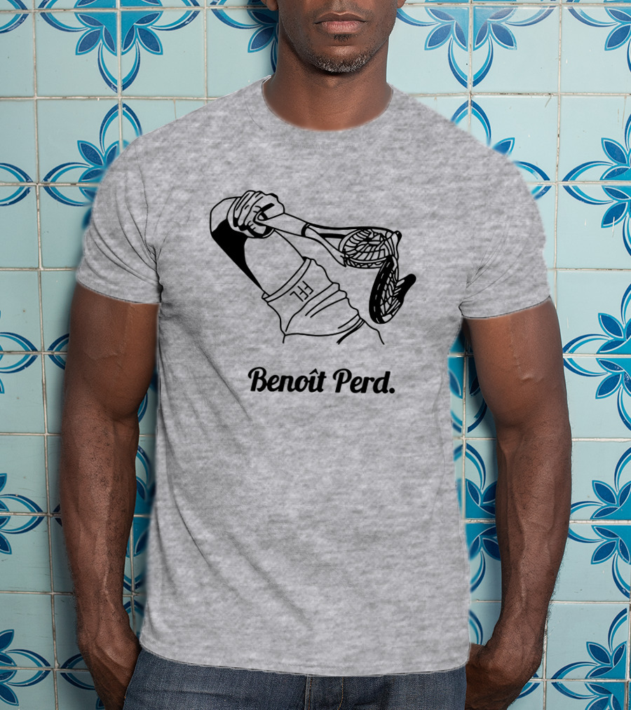 Benoît Perd Ffl Lose Merchandise Tennis Racket Image T-Shirt