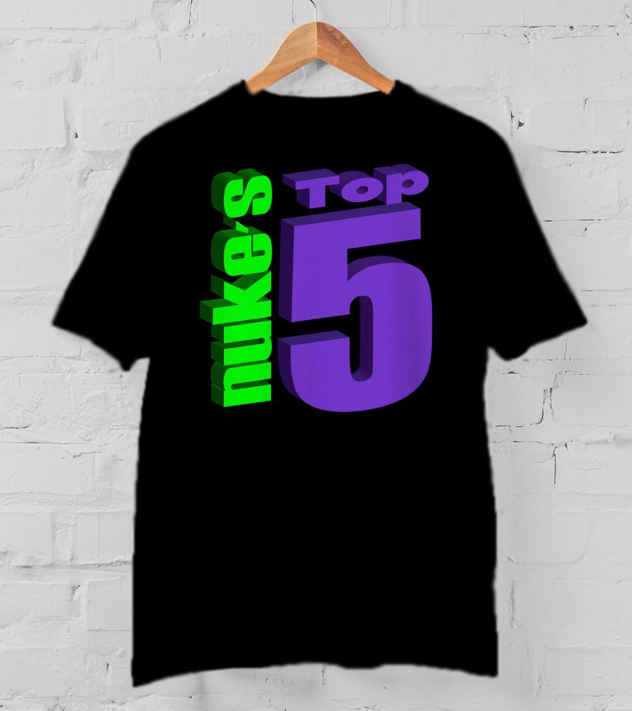 Nukestop5 Nuke's Top 5 Logo Merch T-Shirt