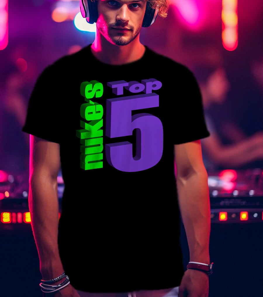Nukestop5 Nuke's Top 5 Logo Merch T-Shirt