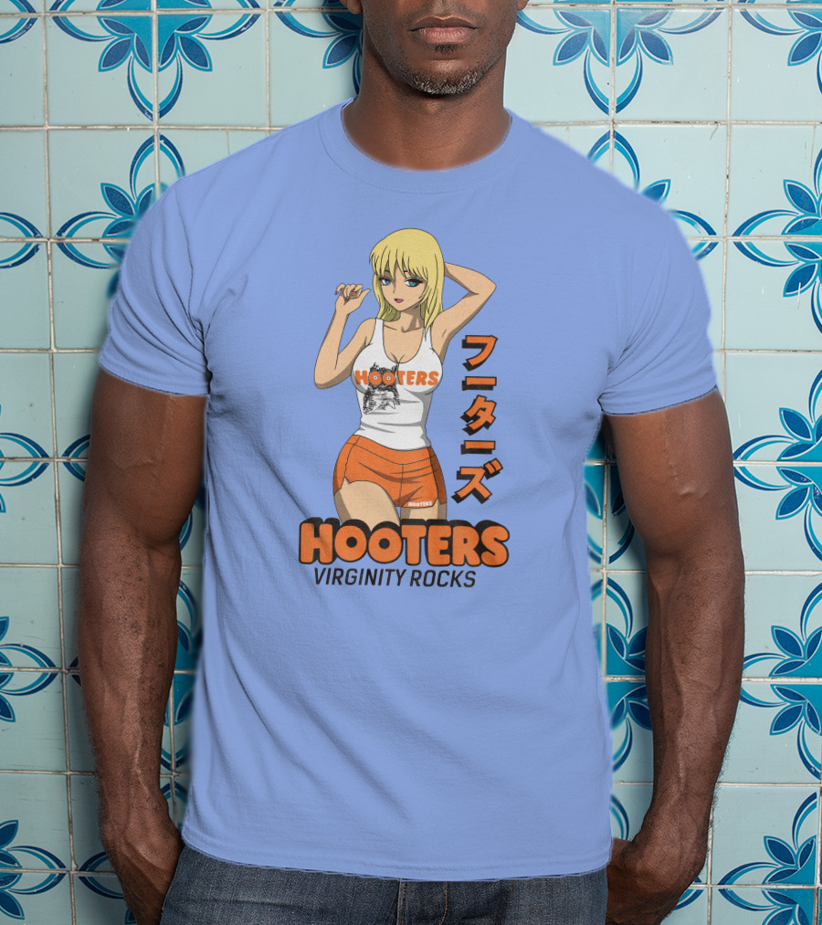 Hooters Anime Girl Virginity Rocks Danny Duncan T-Shirt