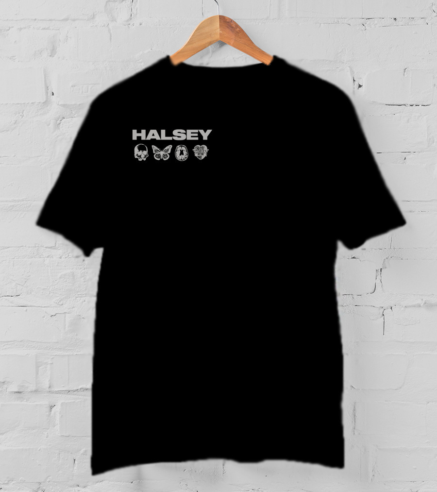 Halsey Skull Butterfly Symbols T-Shirt