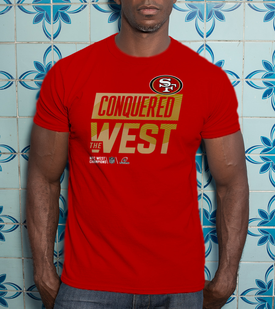 San Francisco 49Ers Conquered The West NFL Logo 49ers Shop T-Shirt