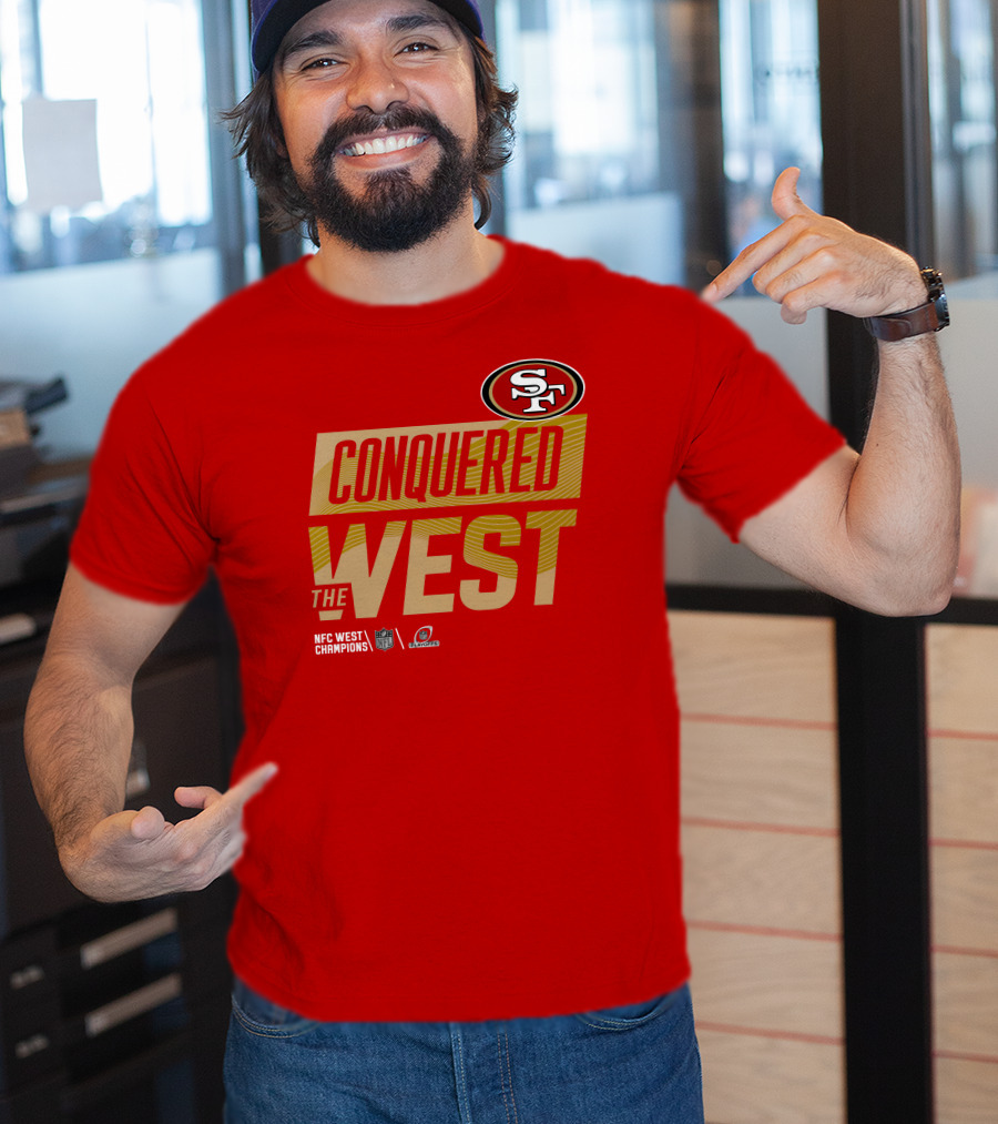 San Francisco 49Ers Conquered The West NFL Logo 49ers Shop T-Shirt