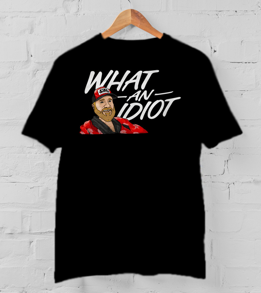 Brett Griffin What An Idiot Racer Hat Character T-Shirt