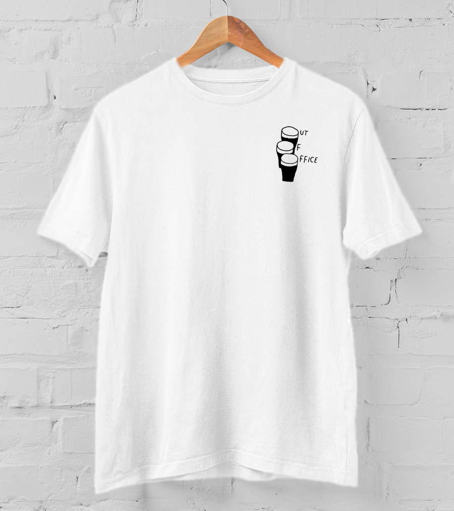 Hephee Out Of Office Pint Glasses Text T-Shirt