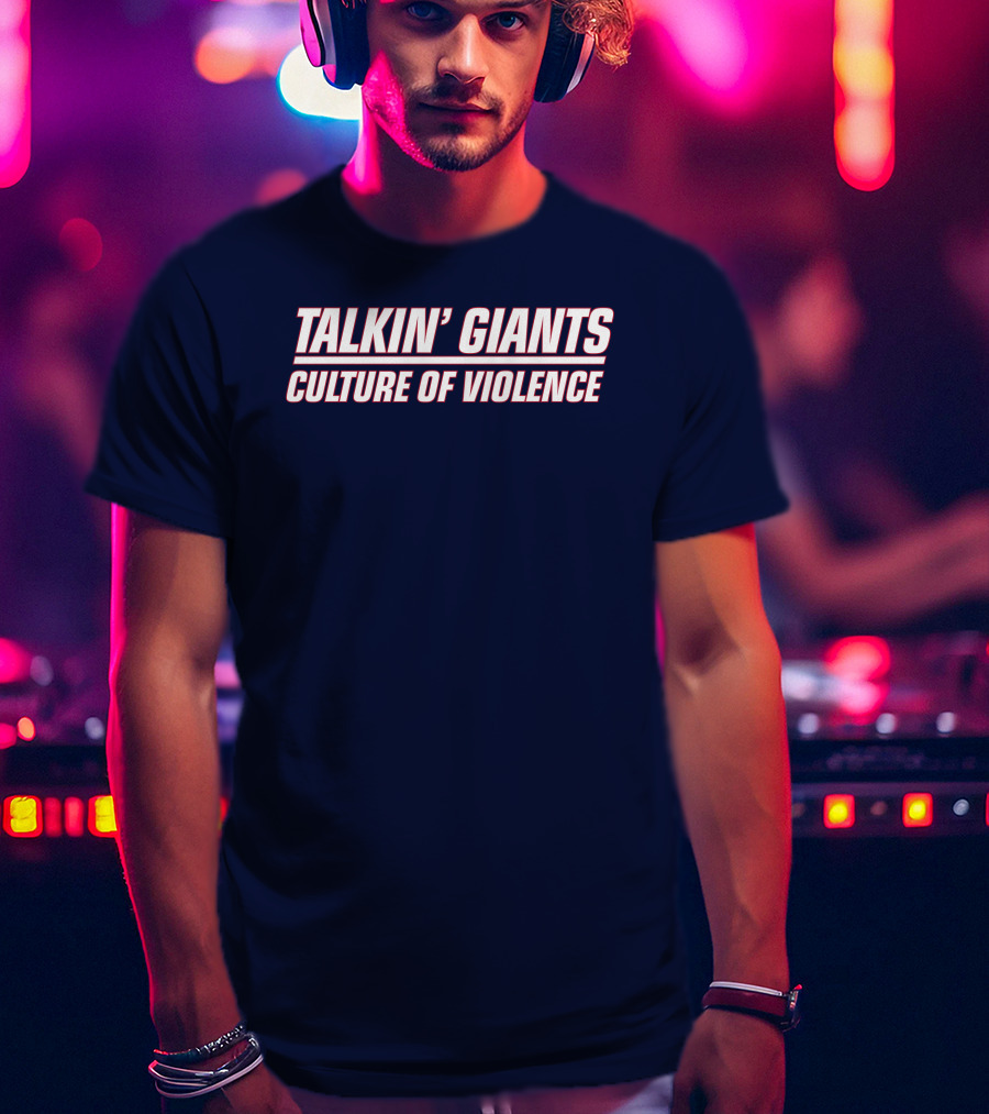 Jomboy Media Talkin' Giants Culture Of Violence T-Shirt