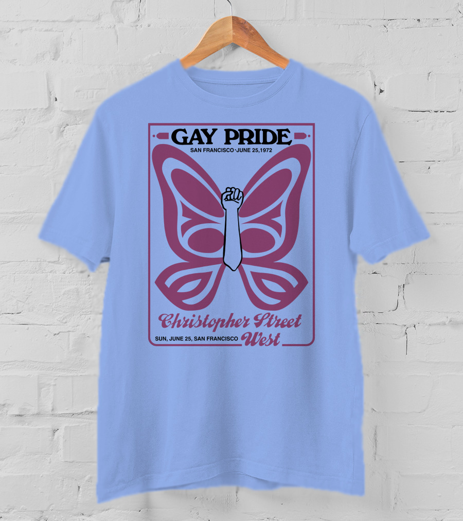 Gay Pride San Francisco June 25 1972 Christopher Street West T-Shirt