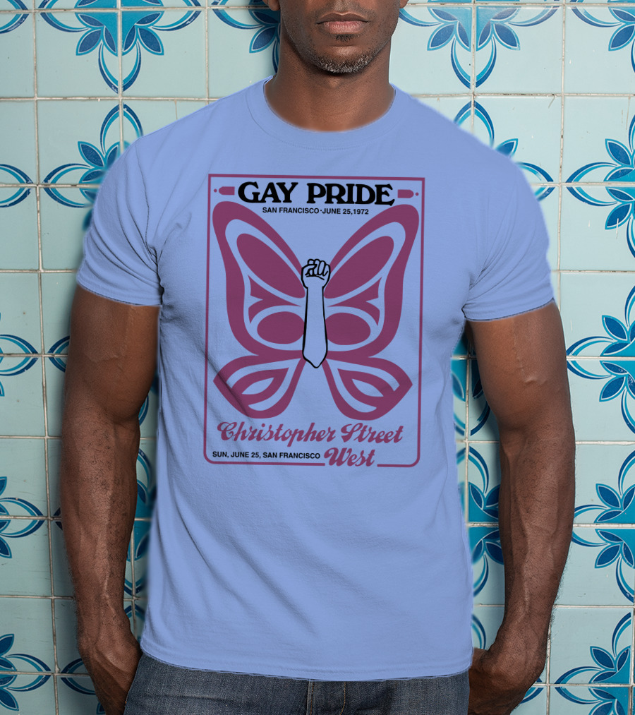 Gay Pride San Francisco June 25 1972 Christopher Street West T-Shirt