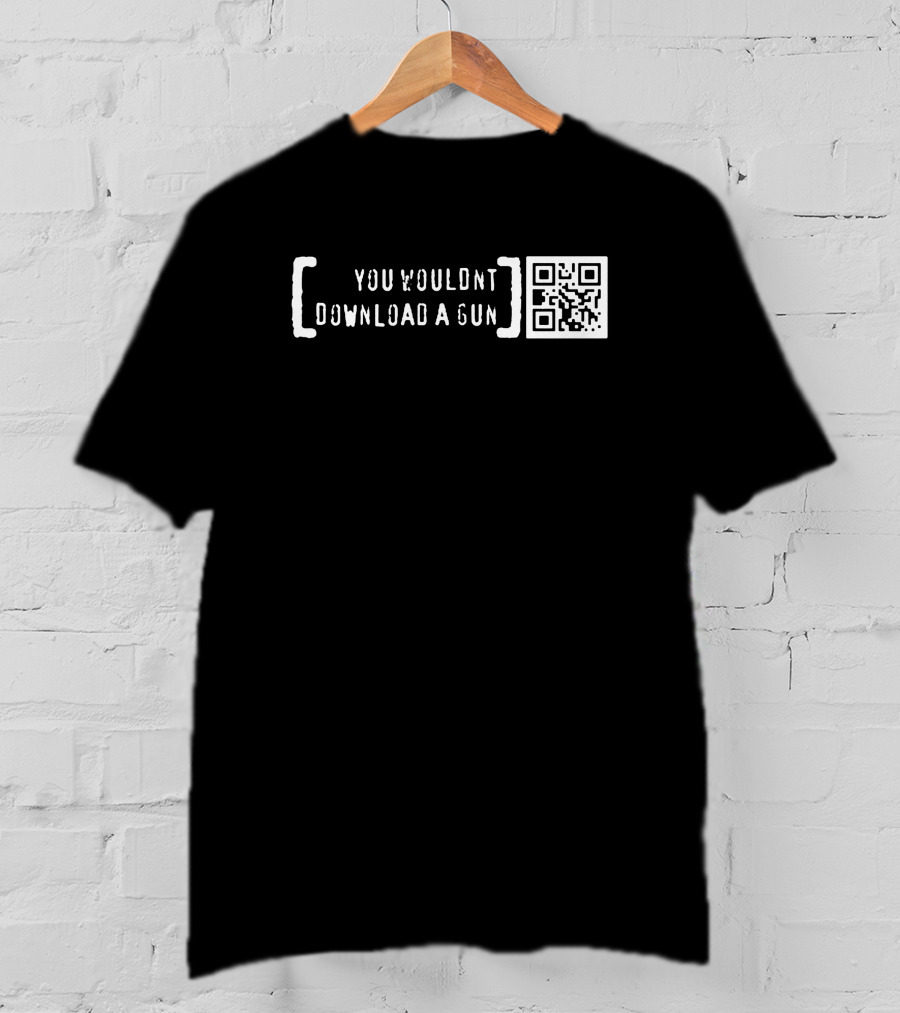 Ctrlpew You Wouldn’t Download A Gun Computer Screen Retro Meme T-Shirt