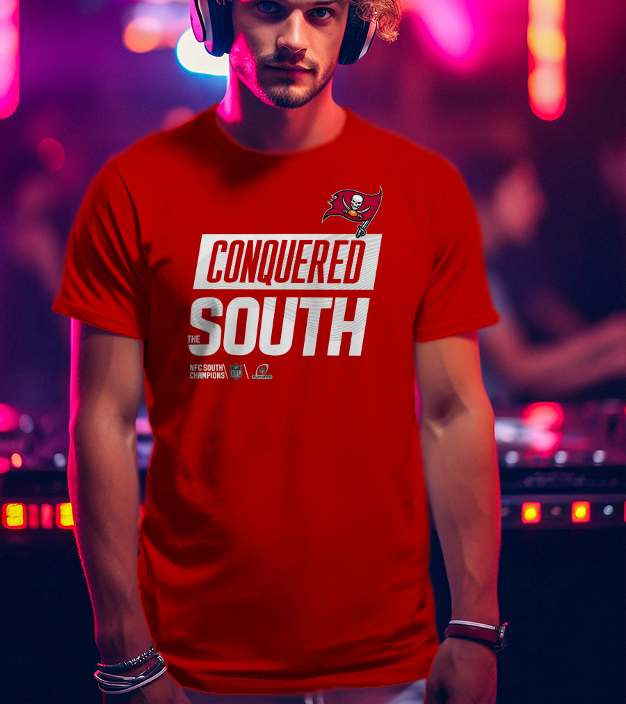 Tampa Bay Buccaneers Conquered South NFL Playoffs Shirt Red T-Shirt