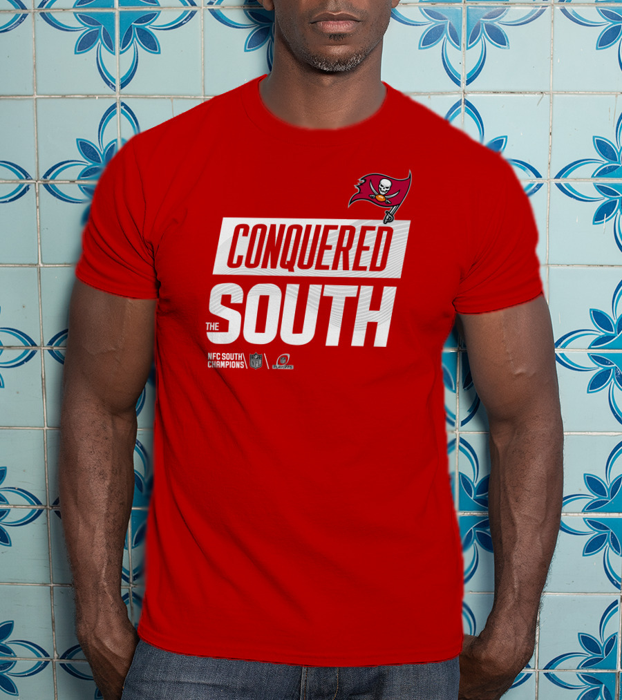 Tampa Bay Buccaneers Conquered South NFL Playoffs Shirt Red T-Shirt