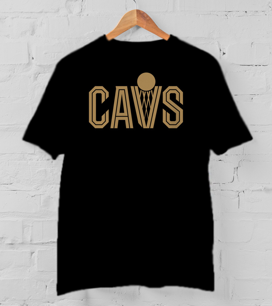Cavs Team Homage Black Cavaliers New CAVS Basketball T-Shirt