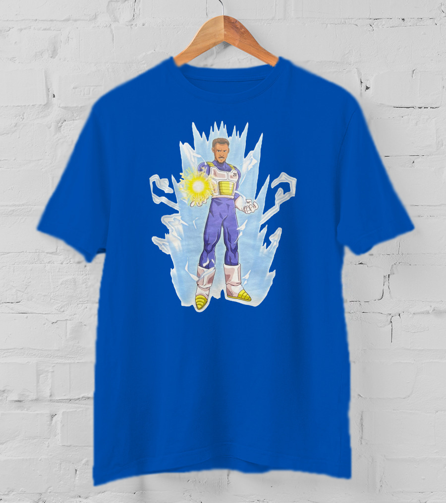 Josh Robbins Daniel Gafford Vegeta Super Saiyan Dragon Ball Z Power-Up T-Shirt