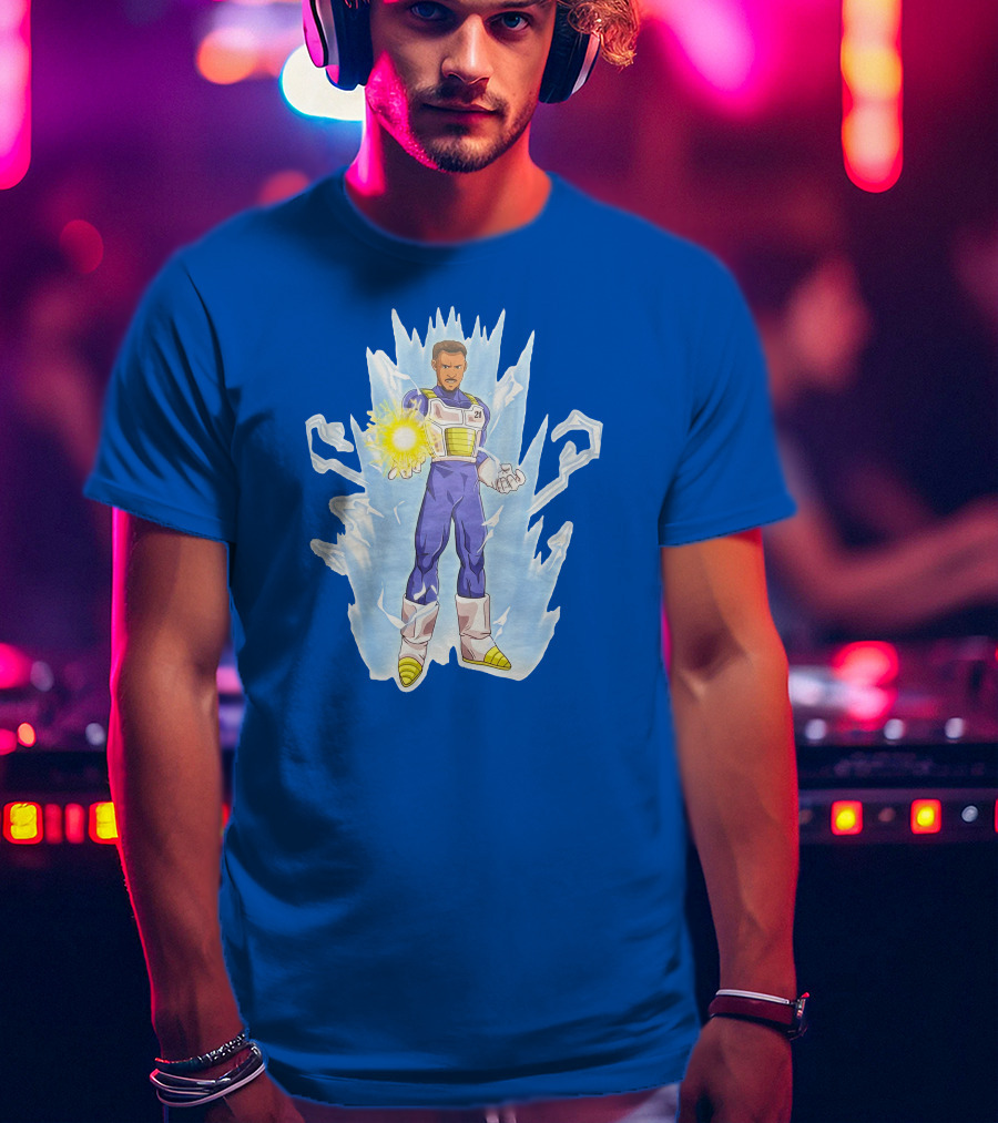 Josh Robbins Daniel Gafford Vegeta Super Saiyan Dragon Ball Z Power-Up T-Shirt