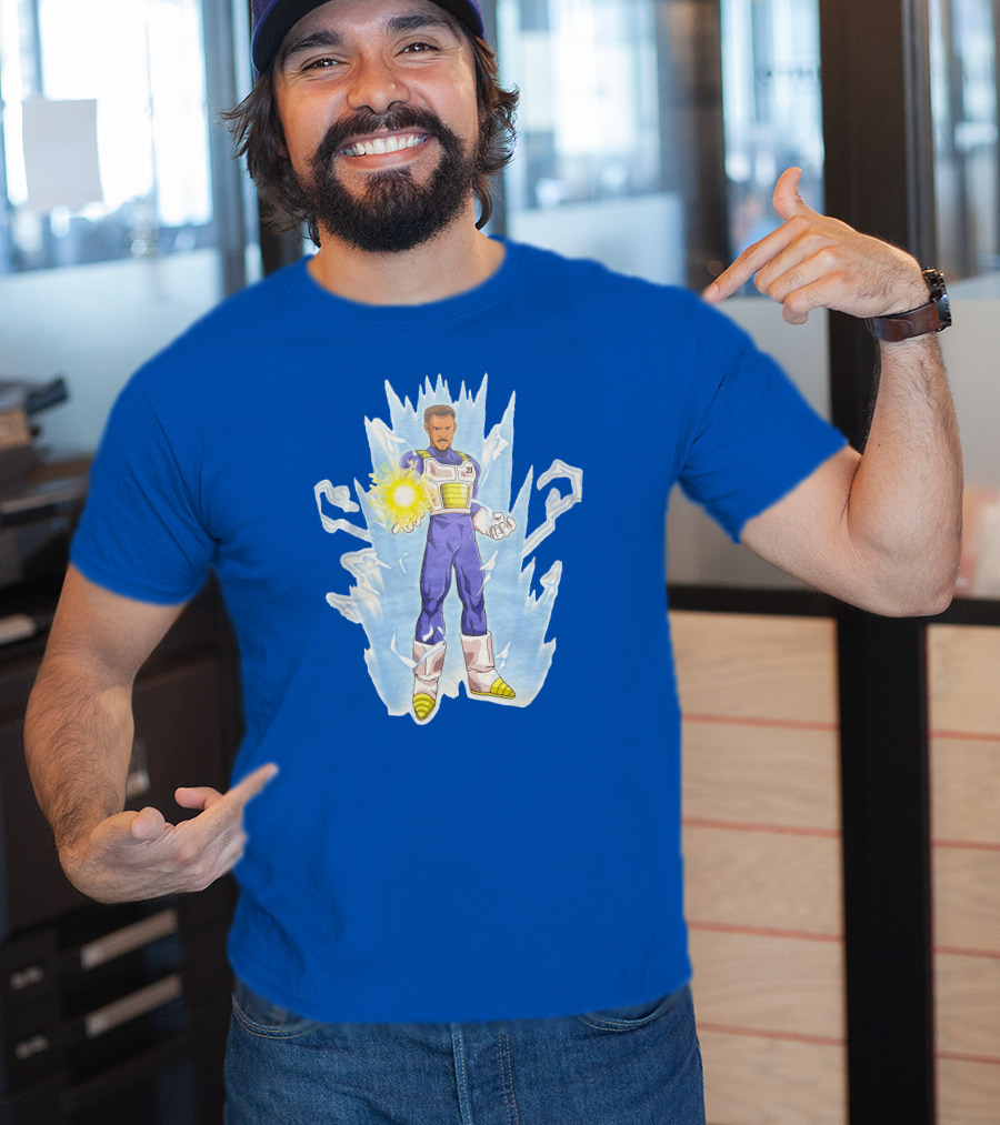 Josh Robbins Daniel Gafford Vegeta Super Saiyan Dragon Ball Z Power-Up T-Shirt