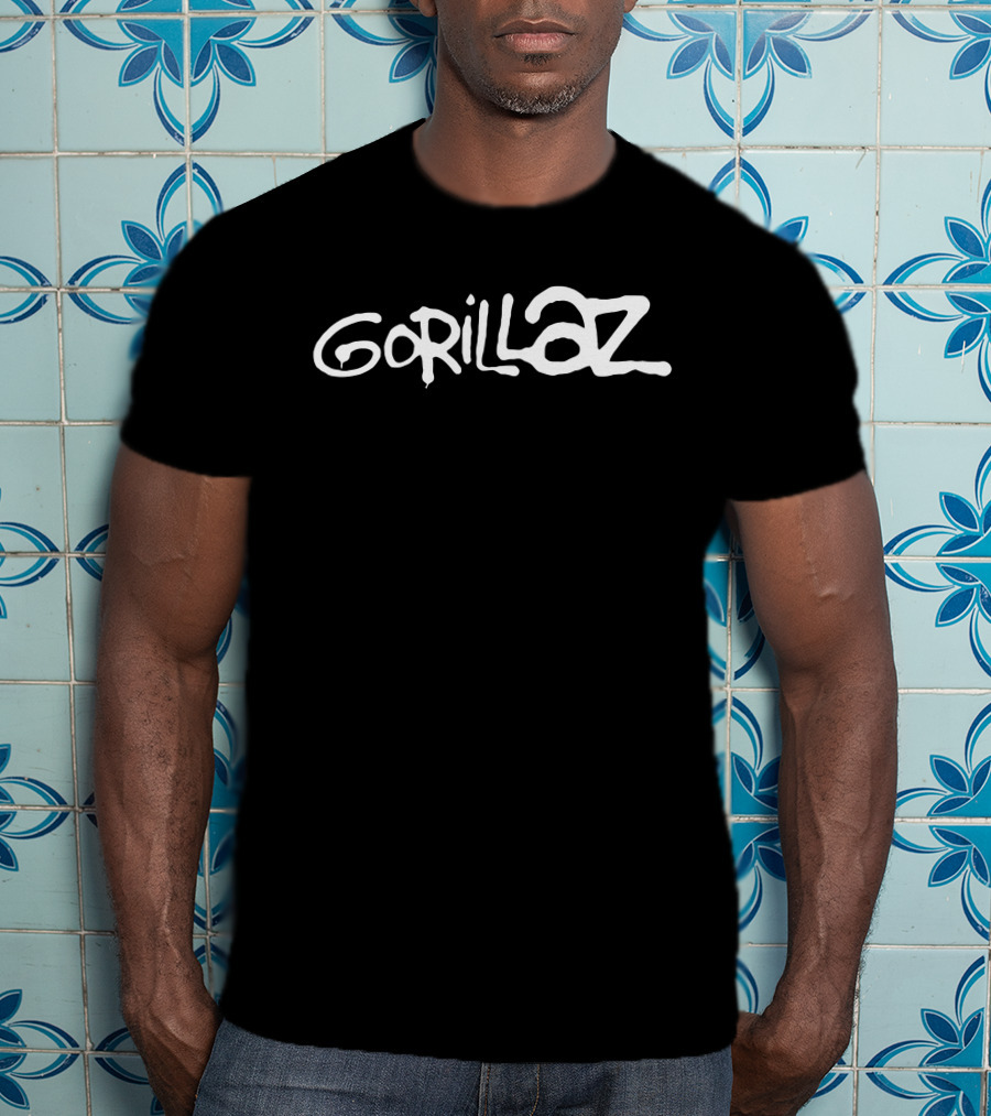 Gorillaz Graffiti Navy T-Shirt