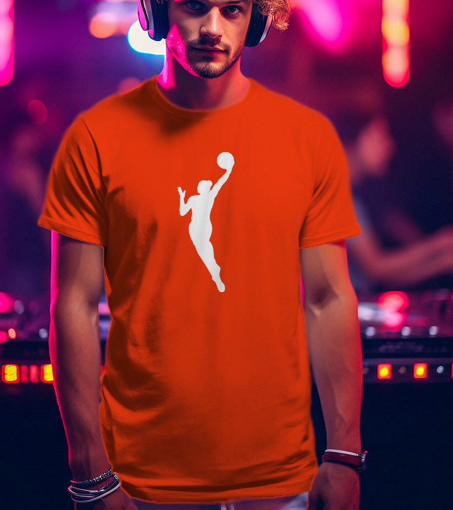 WNBA Orange Basketball T-Shirt