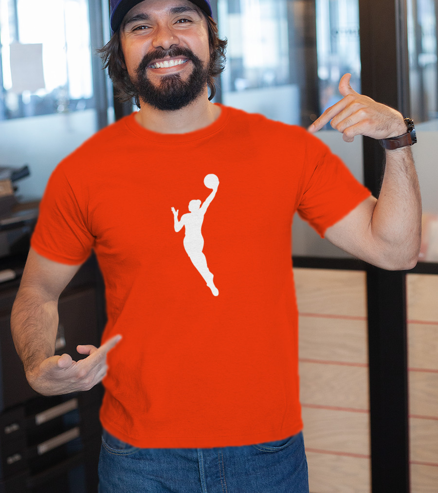 WNBA Orange Basketball T-Shirt