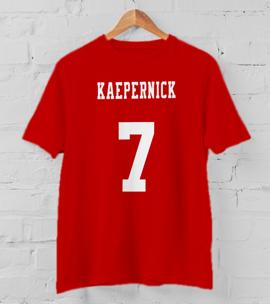 Kaepernick 7 Red Background Sports Jersey T-Shirt