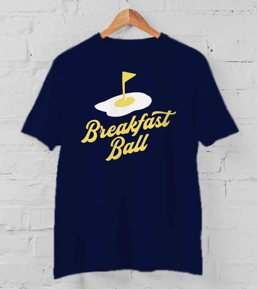 You Betcha Breakfast Ball Egg Golf Flag Crewneck T-Shirt