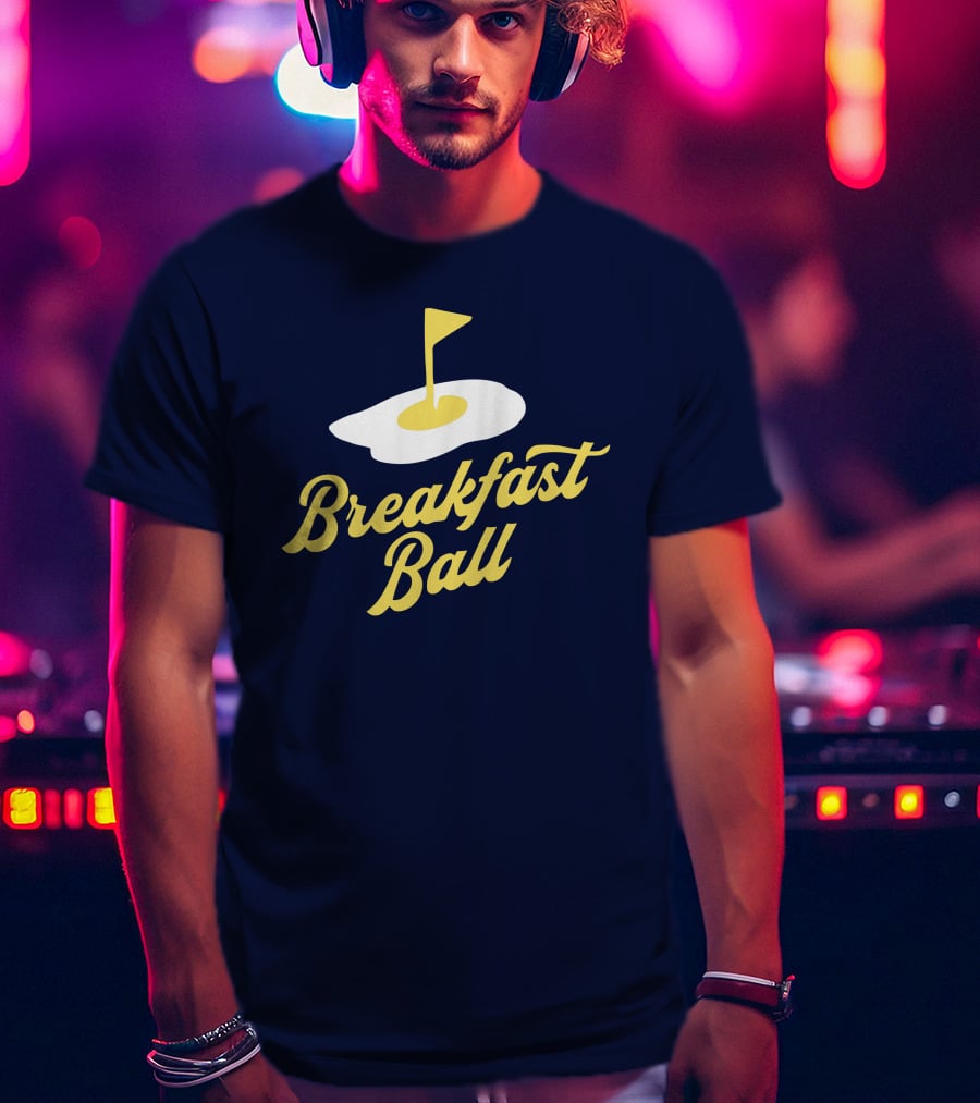 You Betcha Breakfast Ball Egg Golf Flag Crewneck T-Shirt