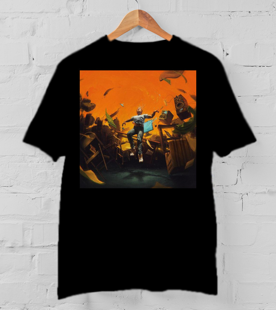 Nopressureshop Com Logic No Pressure Album Cover Floating Surreal Scene T-Shirt