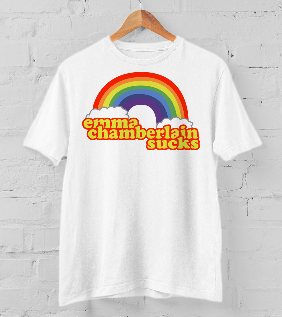 Emma Chamberlain Sucks Rainbow Clouds T-Shirt