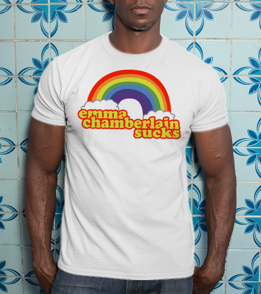 Emma Chamberlain Sucks Rainbow Clouds T-Shirt