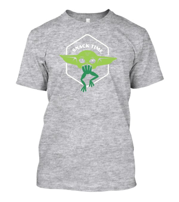 Snack Time The Mandalorian Baby Yoda Eating Frog T-Shirt