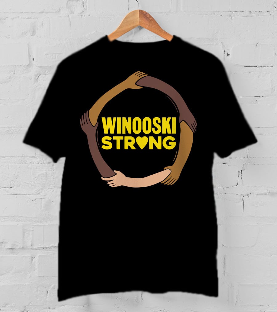Winooski Strong Unity Hands Circle With Heart T-Shirt